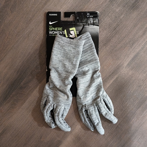 Nike Women's Sphere Heatherized Running Gloves 2.0 - Sz XS - NWT - Picture 2 of 4